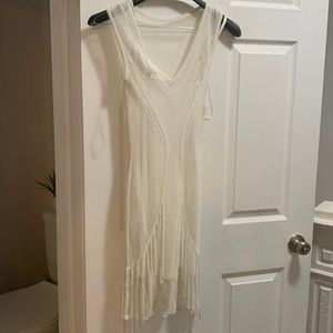 NWT sloane fringe dress guess